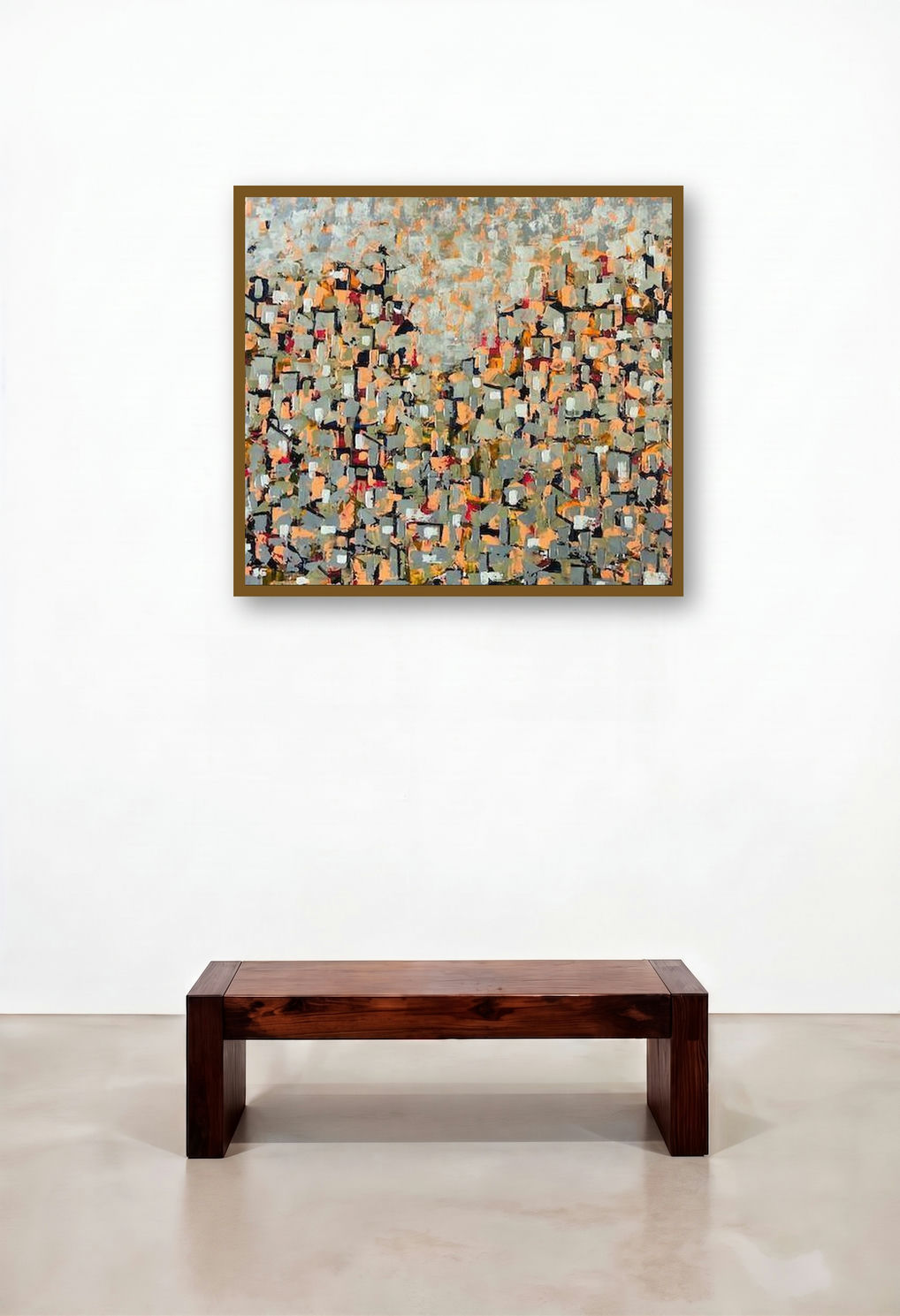 Untitled 12 (Urban Tapestry) by artist Karishma Wadhwa displayed in a Industrial Foyer