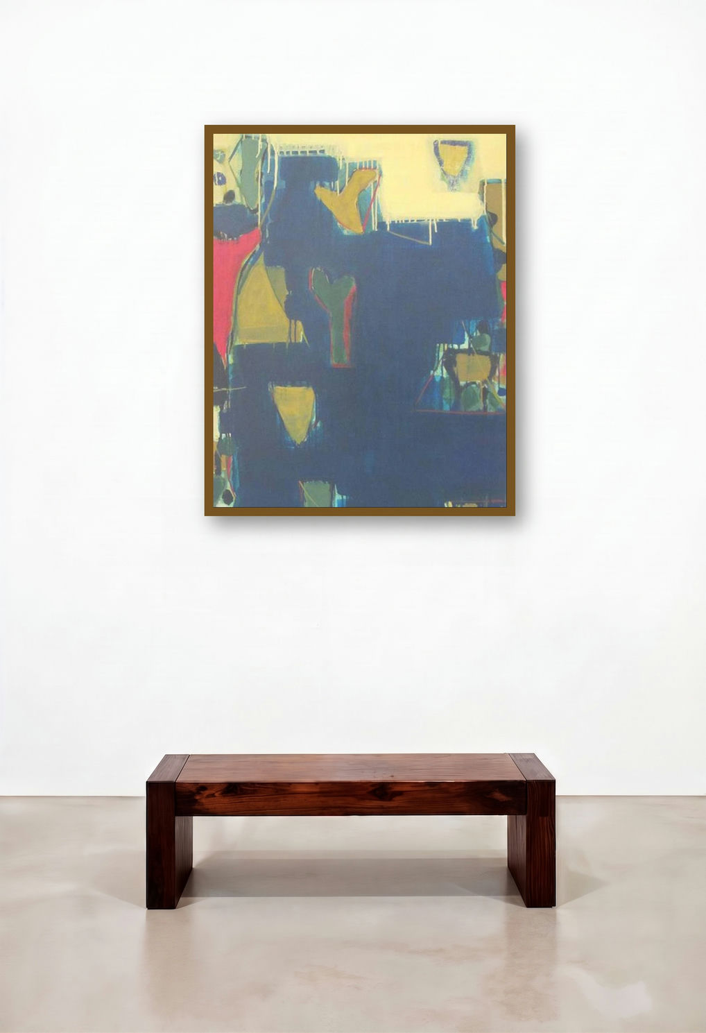 Untitled 12 (Urban Reflections) by artist Ravindra Pawar displayed in a Designer Dining Room