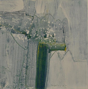 Abstract acrylic painting titled 'Untitled 12', 18x18 inches, by artist Yogesh Patil on Canvas