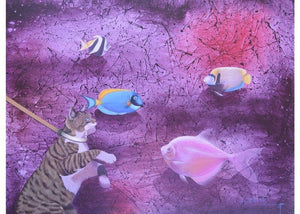 Animals acrylic painting titled 'Untitled 12', 36x48 inches, by artist Bikash Mohanta on Canvas