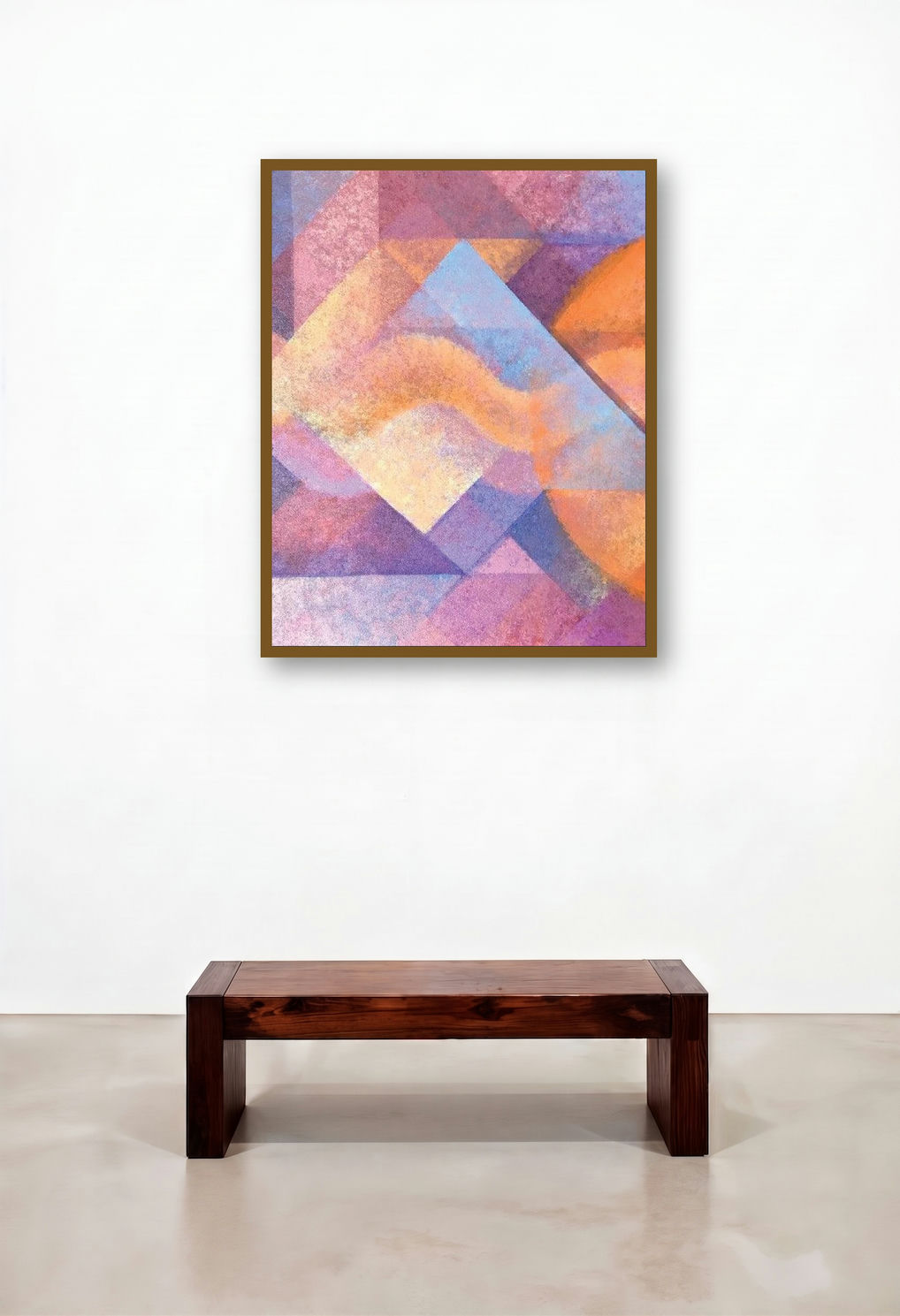Untitled 12 (Layers of Light) by artist Mansi Palshikar displayed in a Contemporary Dining Room
