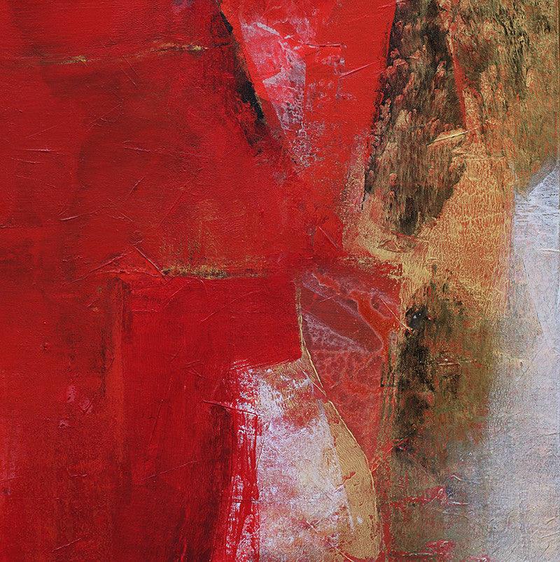 Abstract acrylic painting titled 'Untitled 125', 20x20 inches, by artist Siddhesh Rane on Canvas