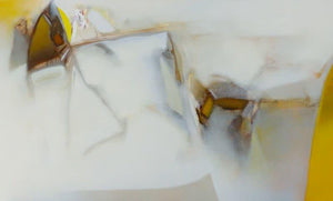 Abstract acrylic painting titled 'Untitled 126', 36x60 inches, by artist Shrikant Kadam on Canvas