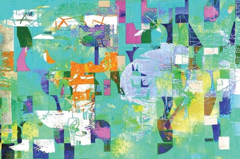 Abstract mixed media painting titled 'Untitled 13', 48x72 inches, by artist Sunil Balkawade on Canvas