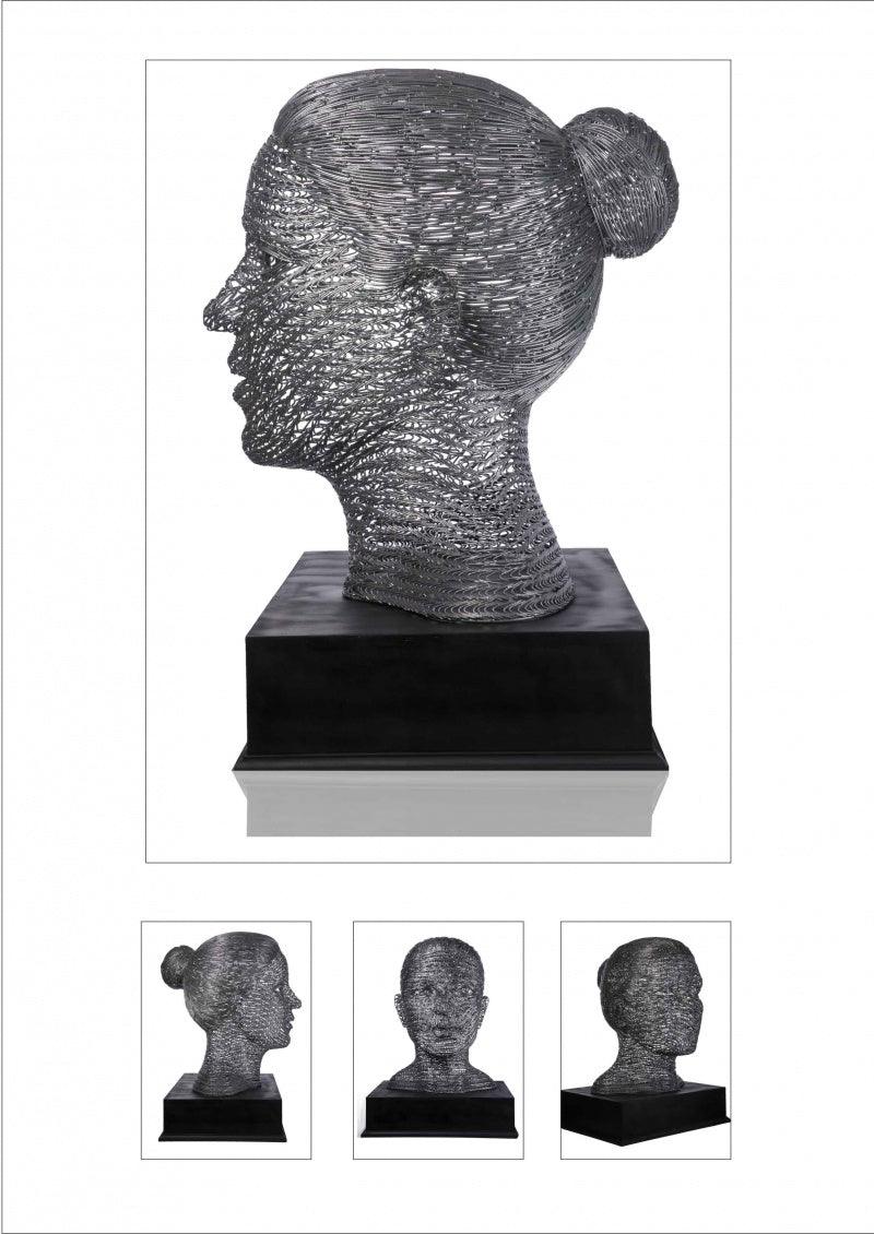 Figurative sculpture titled 'Untitled 13', 36x28x34 inches, by artist Prabhakar Singh on Iron