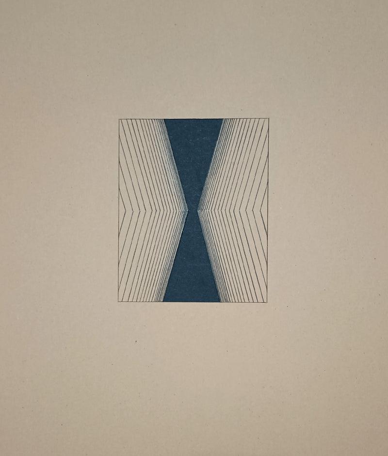 Abstract mixed media painting titled 'Untitled 13', 14x12 inches, by artist Rohit Bhanushali on Paper