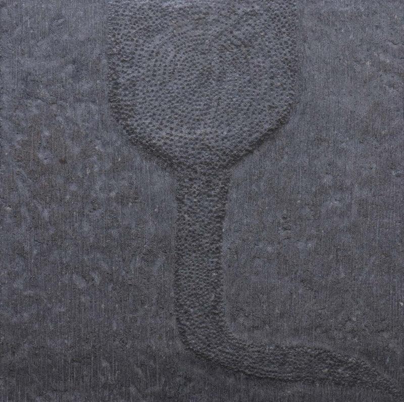 Abstract mixed media painting titled 'Untitled 13', 24x24 inches, by artist Hansodnya Thambe on Marine Plywood