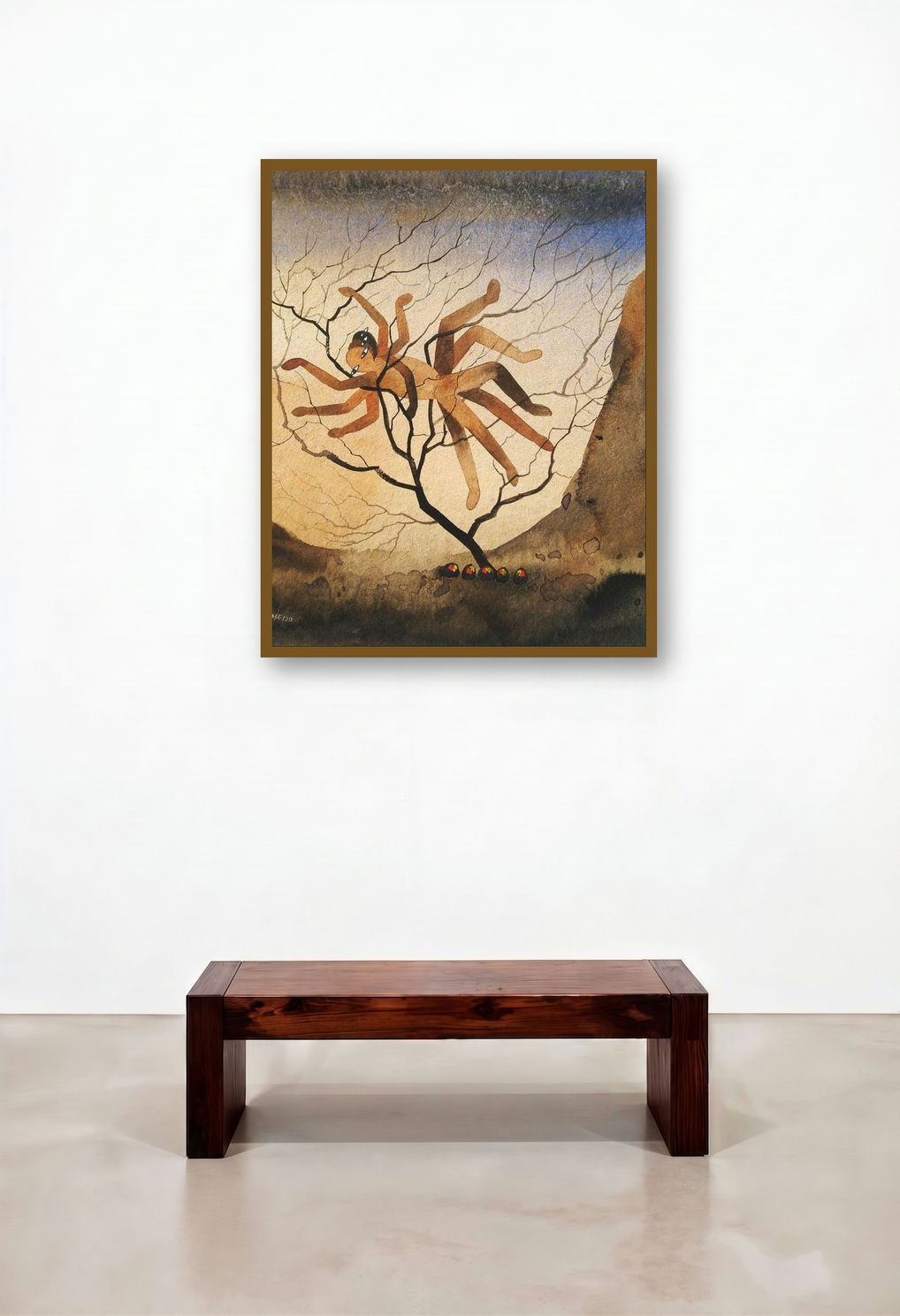 Untitled 13 (Tree of Many Limbs) by artist Devidas Agase displayed in a Luxury Study
