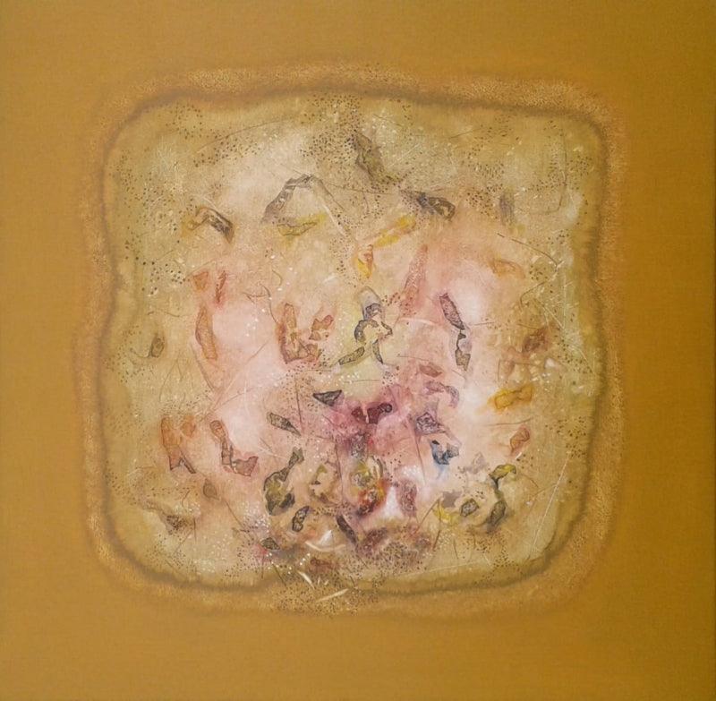 Abstract acrylic painting titled 'Untitled 14', 24x24 inches, by artist Jai Chouhan on Canvas