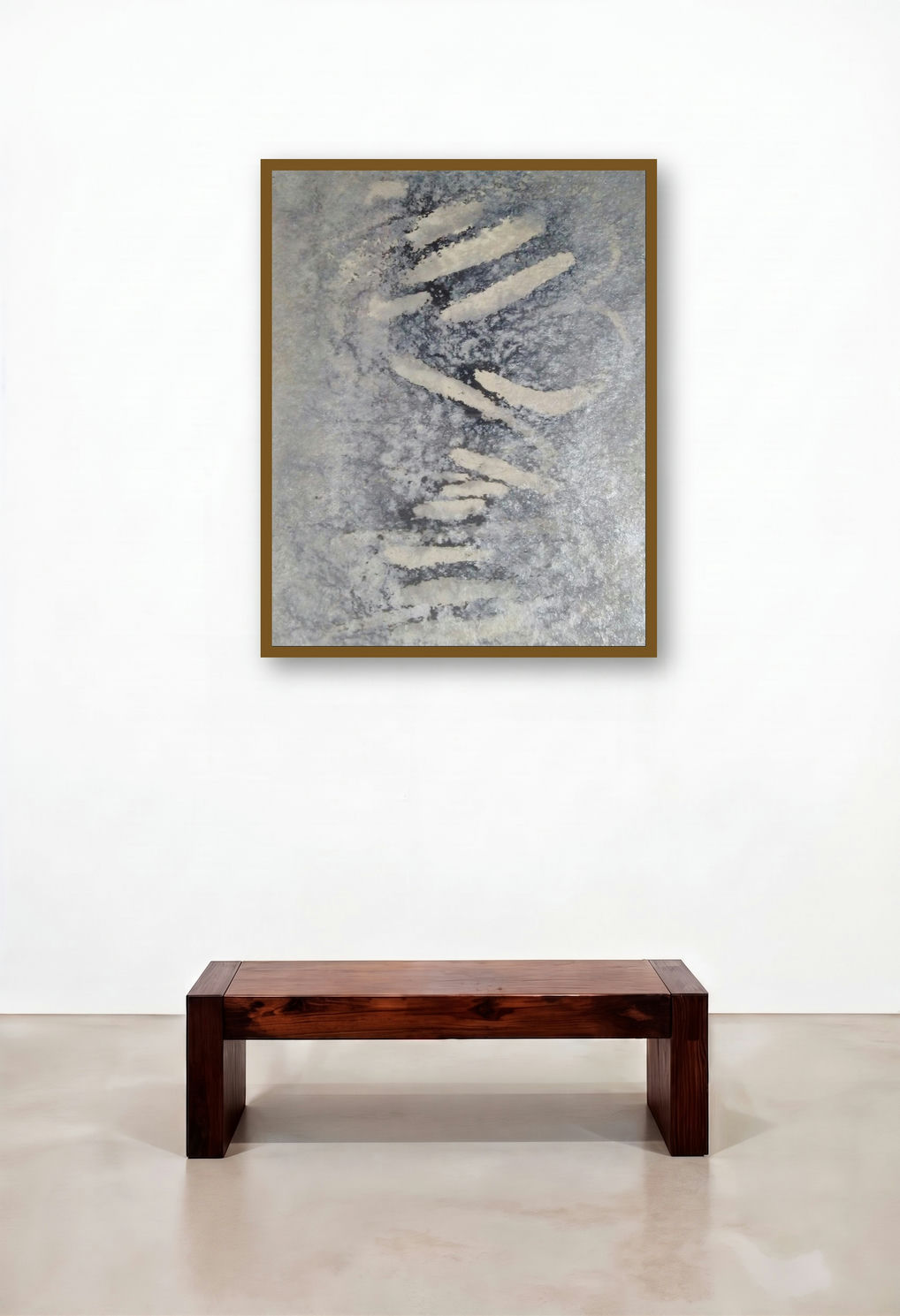 Untitled 14 (Ghost Traces) by artist Rupesh Pawar displayed in a Urban Loft Study