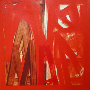 Abstract acrylic painting titled 'Untitled 14', 12x12 inches, by artist Ramesh Anand on Canvas