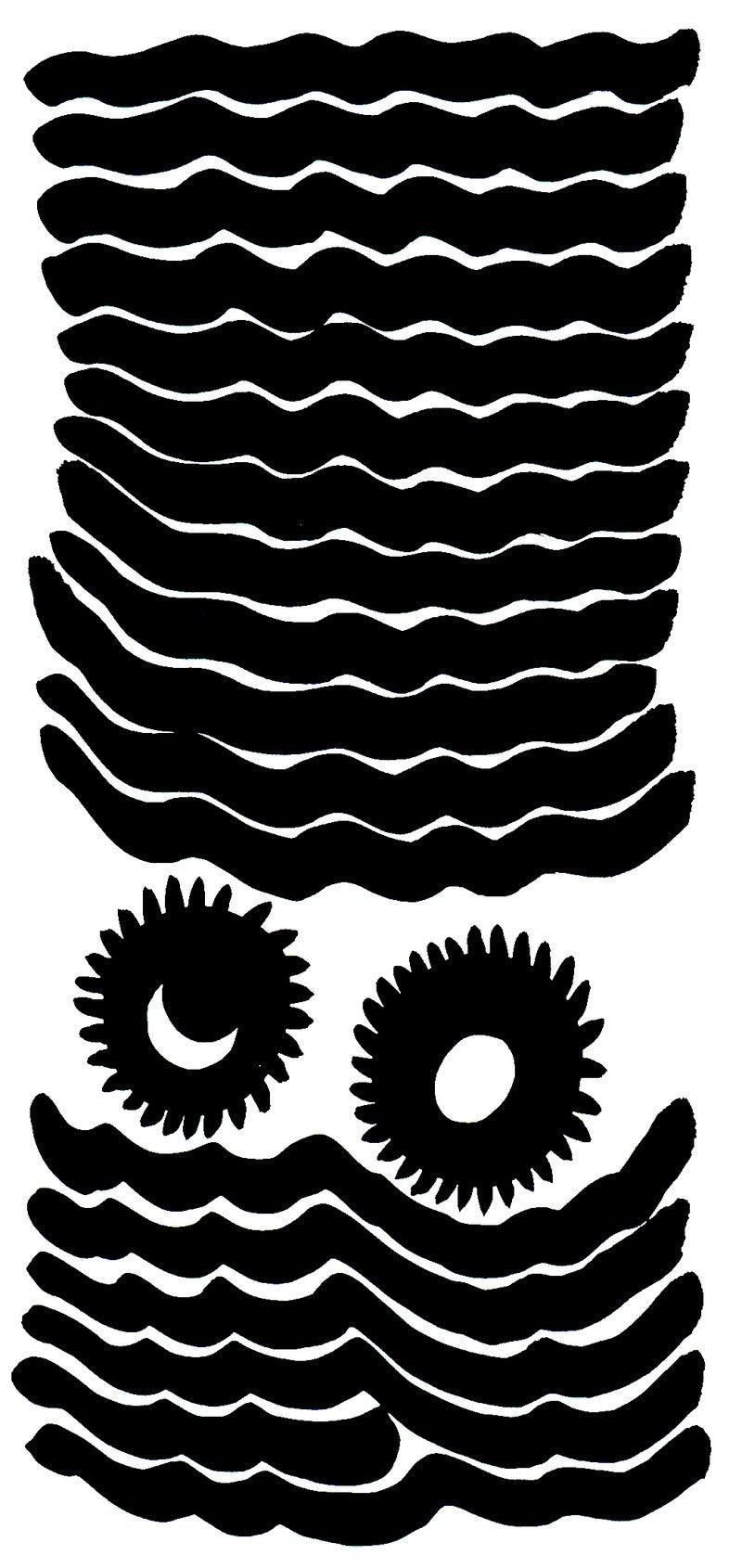 Abstract ink drawing titled 'Untitled 14', 36x22 inches, by artist Yashvant Singh on Paper