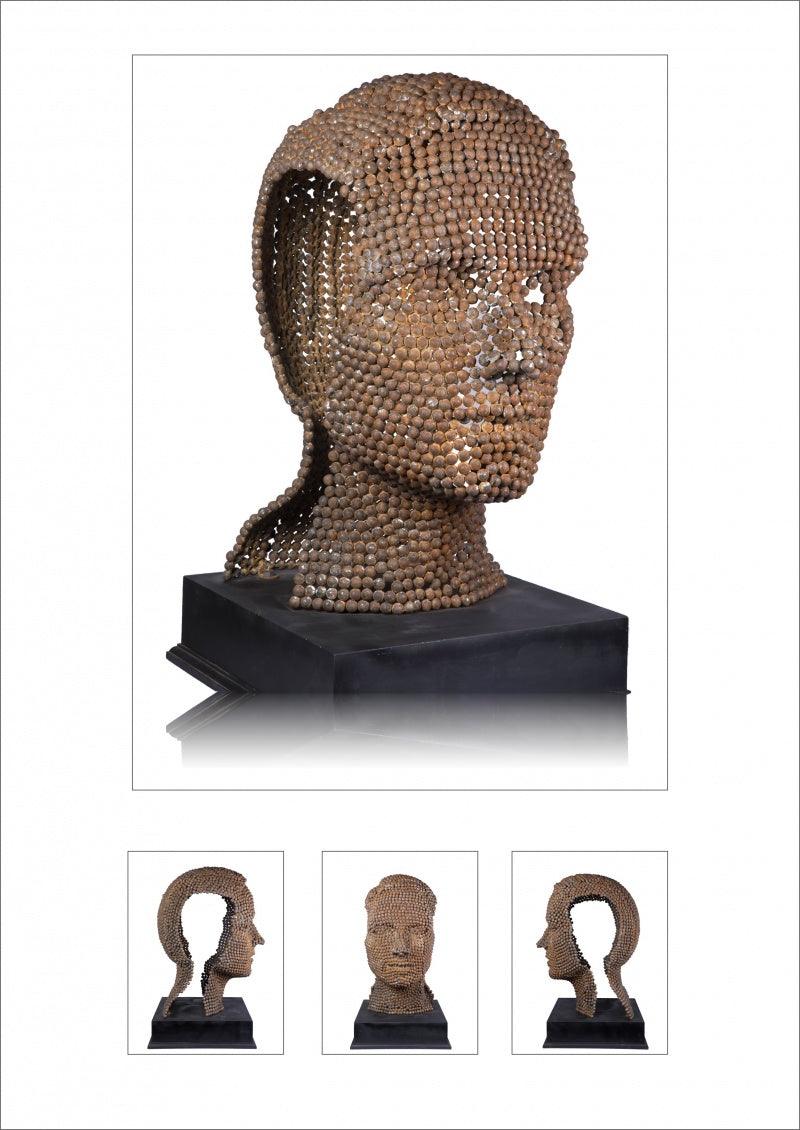 Figurative sculpture titled 'Untitled 15', 36x30x20 inches, by artist Prabhakar Singh on Iron