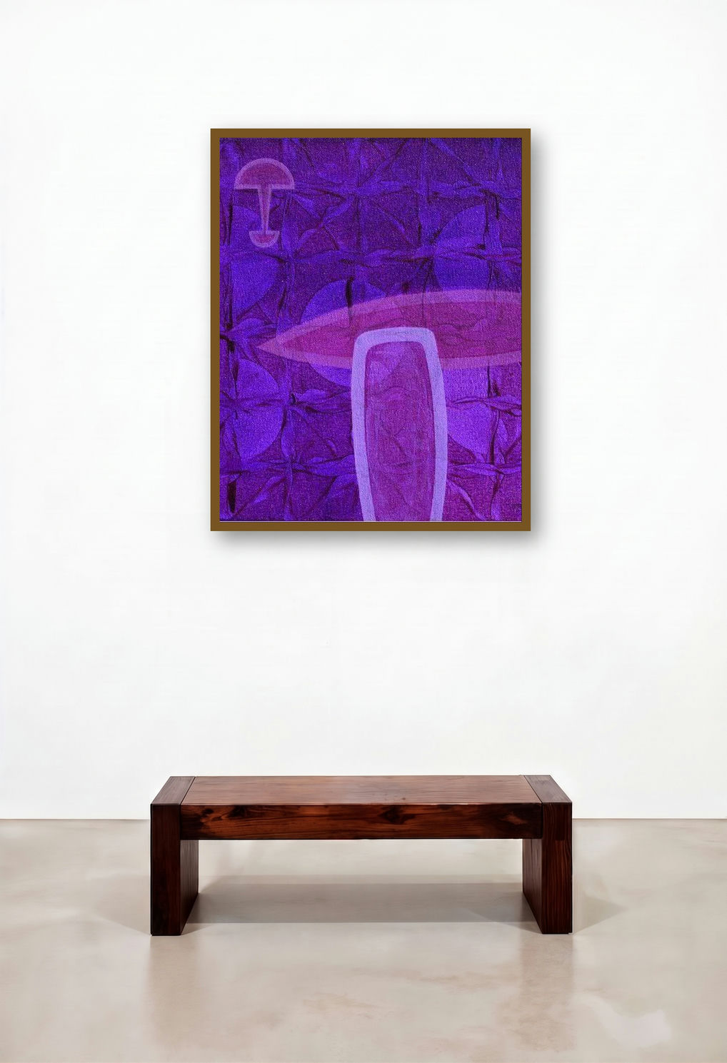 Untitled 17 (Violet Veil: An Abstract Composition)