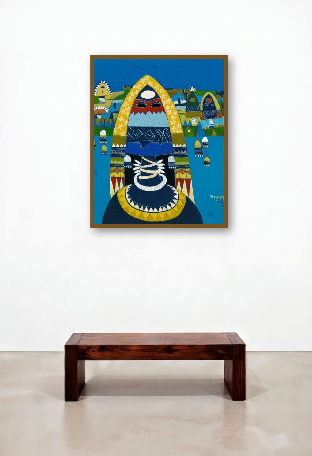 Untitled 17 by artist Vaishali Patil displayed in a Elegant Executive Office