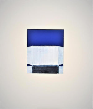 Abstract mixed media painting titled 'Untitled 18', 14x12 inches, by artist Rohit Bhanushali on Paper