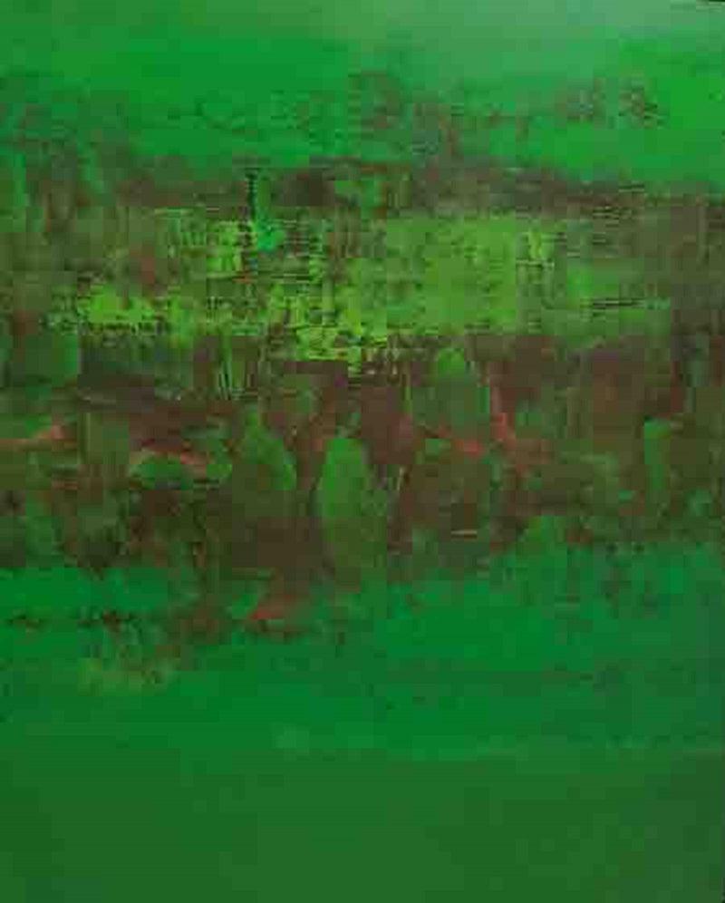 Abstract oil painting titled 'Untitled 19', 60x48 inches, by artist Vipta Kapadia on Canvas