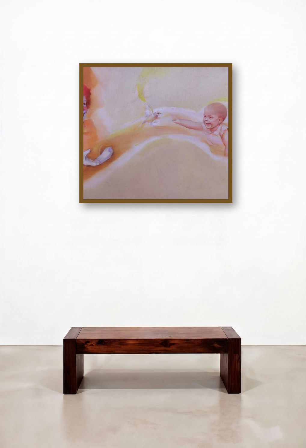 Untitled 2 by artist Dinesh Mane displayed in a Classic Hotel Lobby