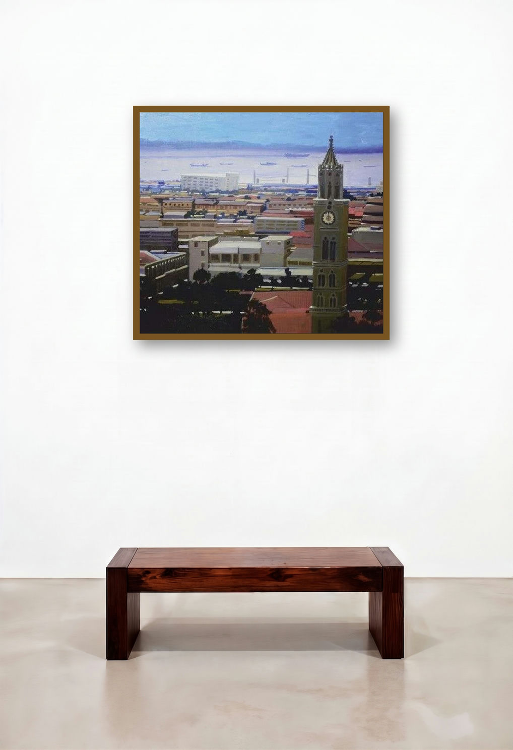Untitled 2 (A View of Singapore) by artist Ritesh Chopda displayed in a Modern Executive Office