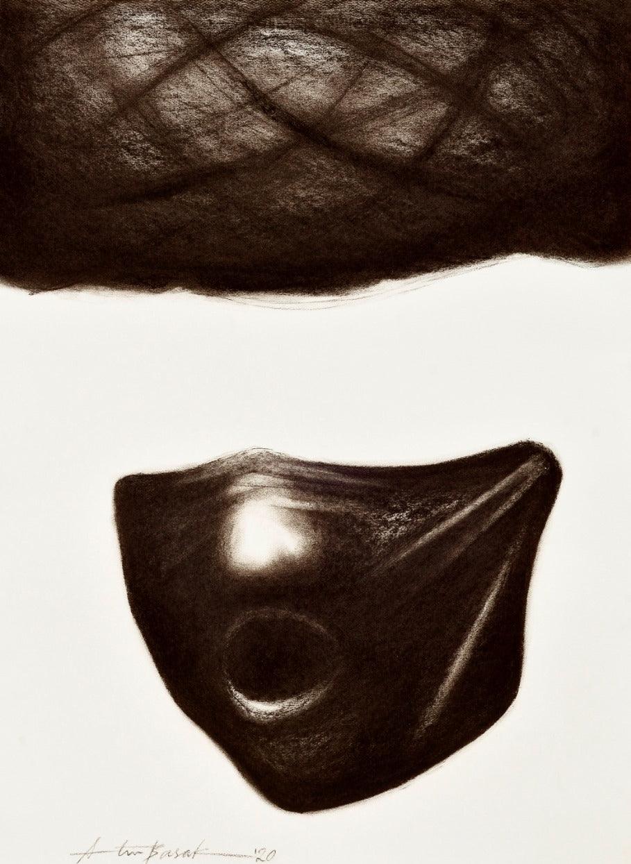 contemporary pen ink drawing titled 'Untitled 2', 27x20 inches, by artist Atin Basak on Paper