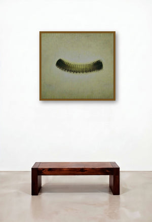 Untitled 2 (The Caterpillar's Journey) by artist Promod Gaikwad displayed in a Urban Loft Living Room