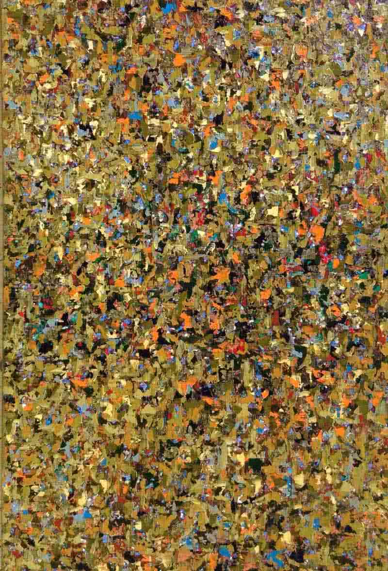 Abstract oil painting titled 'Untitled 2', 30x24 inches, by artist Vinit Kumar on Canvas