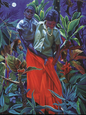 Figurative oil painting titled 'Untitled 2', 48x36 inches, by artist K G Babu on Canvas