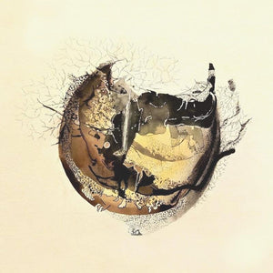 Abstract acrylic painting titled 'Untitled 2', 24x24 inches, by artist Tabassum Yusuf on Canvas