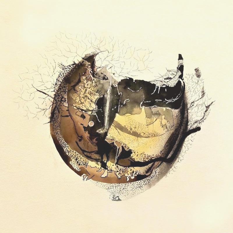 Abstract acrylic painting titled 'Untitled 2', 24x24 inches, by artist Tabassum Yusuf on Canvas