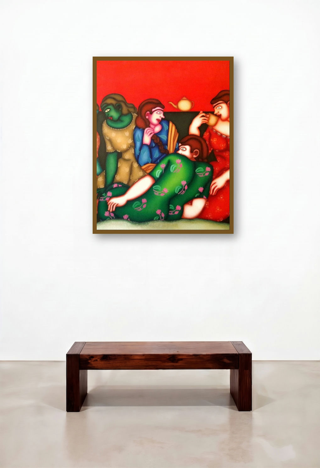 Untitled 2 by artist Jayita Borthakur displayed in a Urban Loft Lounge