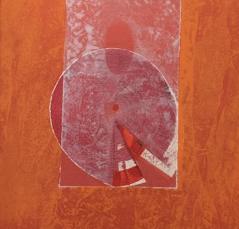 meditation acrylic painting titled 'Untitled 2', 27x27 inches, by artist Biplab Bijoy Dutta on Canvas