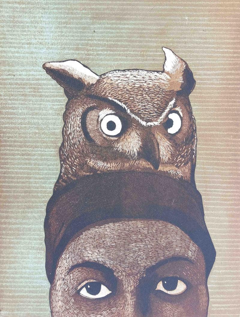 Figurative printmaking titled 'Untitled 2', 13x10 inches, by artist Chandrashekhar Waghmare on Paper