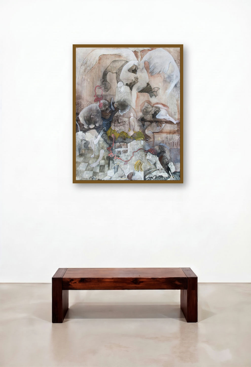 Untitled 2 by artist Susmita Chowdhury displayed in a Urban Loft Hotel Lobby