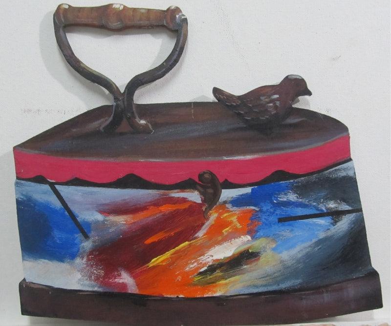 Still-life acrylic painting titled 'Untitled 2', 18x18 inches, by artist Somanth Adamane on MDF Board