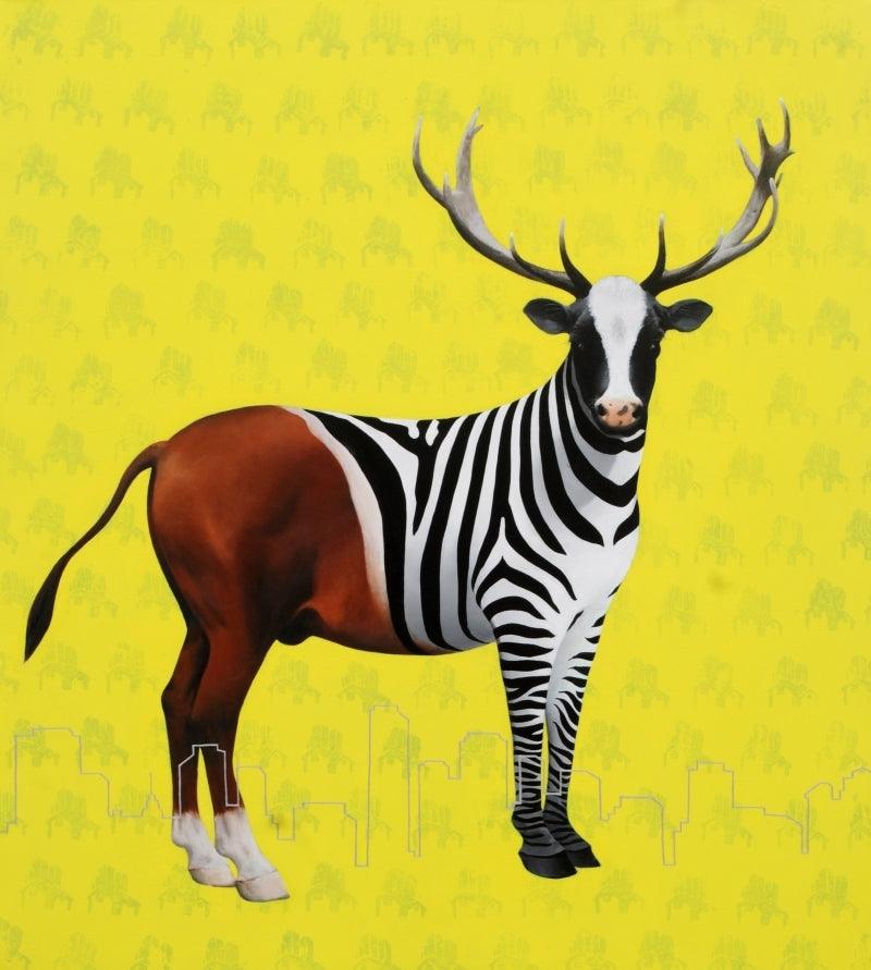 Fantasy acrylic painting titled 'Untitled 2', 54x48 inches, by artist Amit Kumar on Canvas