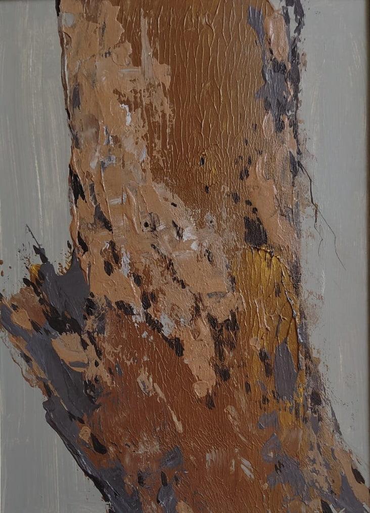 Abstract acrylic painting titled 'Untitled 2', 8x6 inches, by artist Deepashri Sakat on Paper