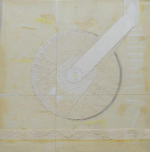 Abstract acrylic painting titled 'Untitled 2', 24x24 inches, by artist Dipa Das on Canvas