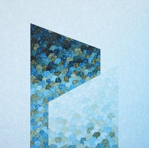 Abstract acrylic painting titled 'Untitled 2', 48x48 inches, by artist Ishwari Manolikar on Canvas