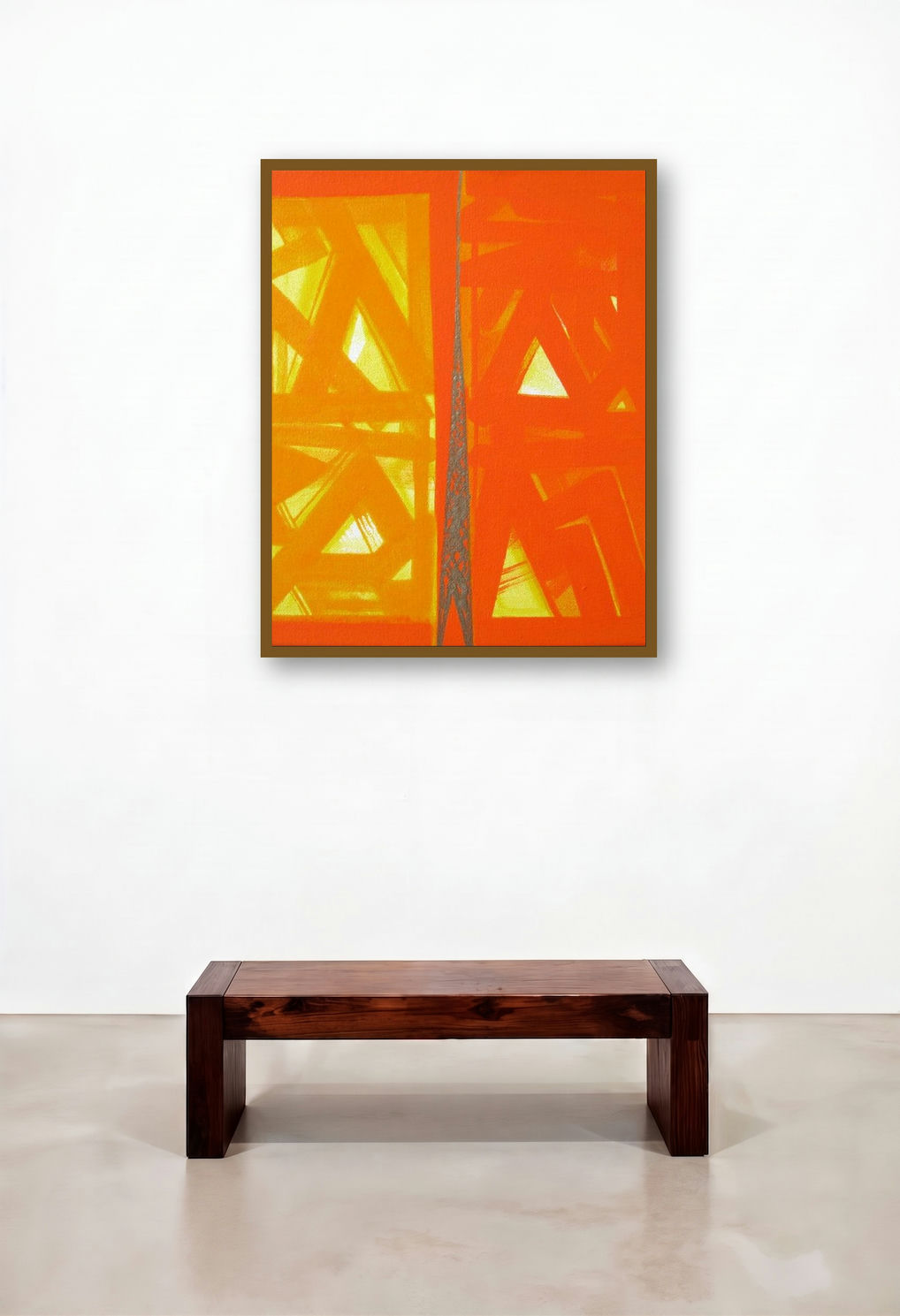 Untitled 2 (Solar Divide) by artist Ramesh Anand displayed in a Industrial Home Office