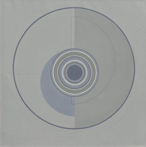 Abstract acrylic painting titled 'Untitled 2', 48x48 inches, by artist Dhruti Mahajan on Canvas