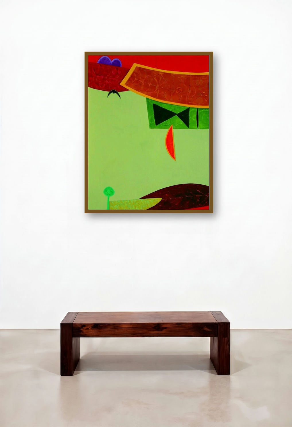 Untitled 2 (Crimson Dreamscape: An Abstract Composition)