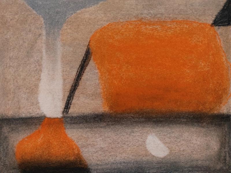 Abstract soft pastel drawing titled 'Untitled 2', 6x8 inches, by artist Chaitanya Dalvi on Paper