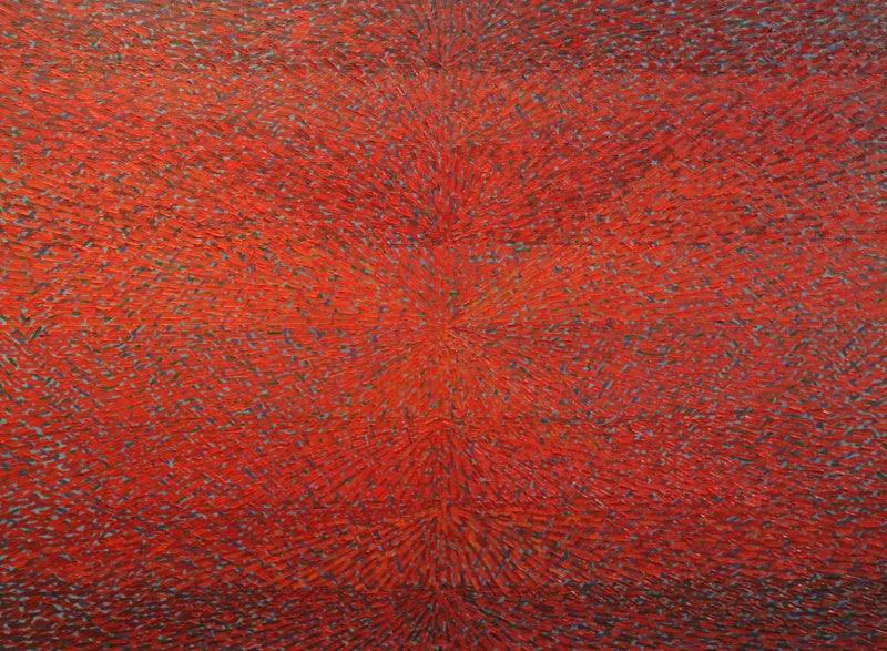 Abstract oil painting titled 'Untitled 2', 36x48 inches, by artist Amit Kshirsagar on Canvas