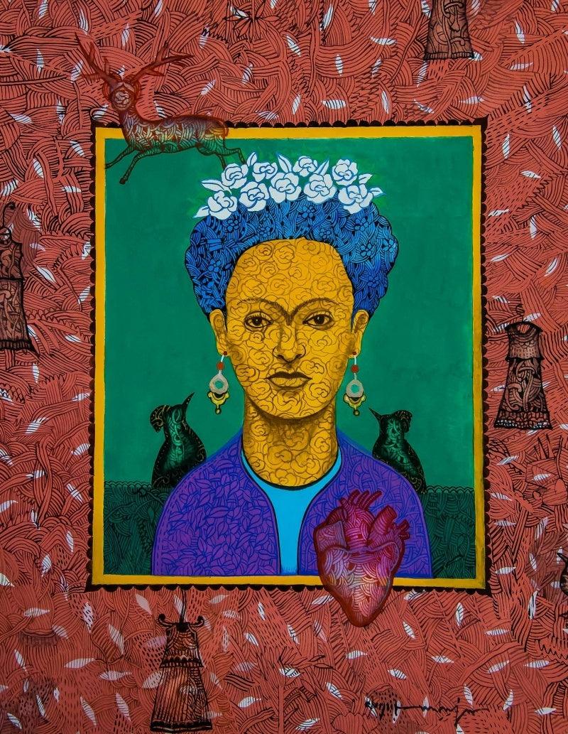 contemporary gouache drawing titled 'Untitled 2', 14x10 inches, by artist Avijit Mukherjee on Fabriano Paper