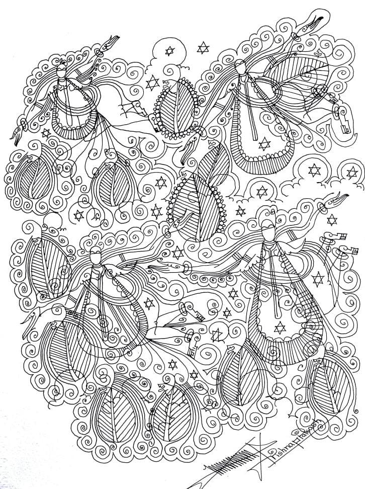 Figurative mixed media drawing titled 'Untitled 20', 15x11 inches, by artist Krishnaprakash Vasant Martand on Canson Paper