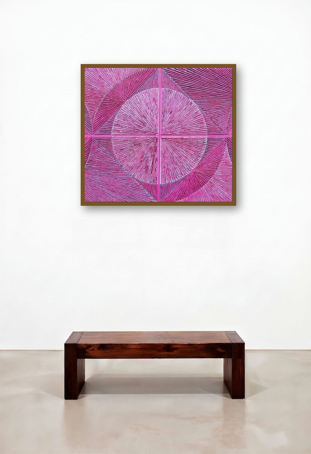 Untitled 202 (Radiating Radiance) by artist Sandesh Khule displayed in a Transitional Penthouse