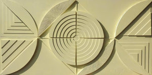 Abstract mixed media painting titled 'Untitled 204', 36x72 inches, by artist Sandesh Khule on Sunboard