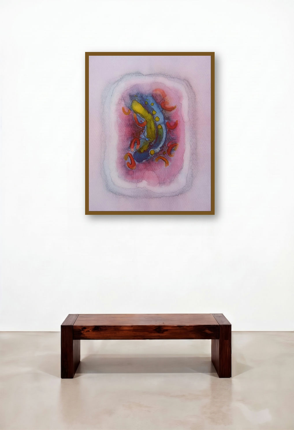 Untitled 21 (Cosmic Dance) by artist Jai Chouhan displayed in a Designer Foyer