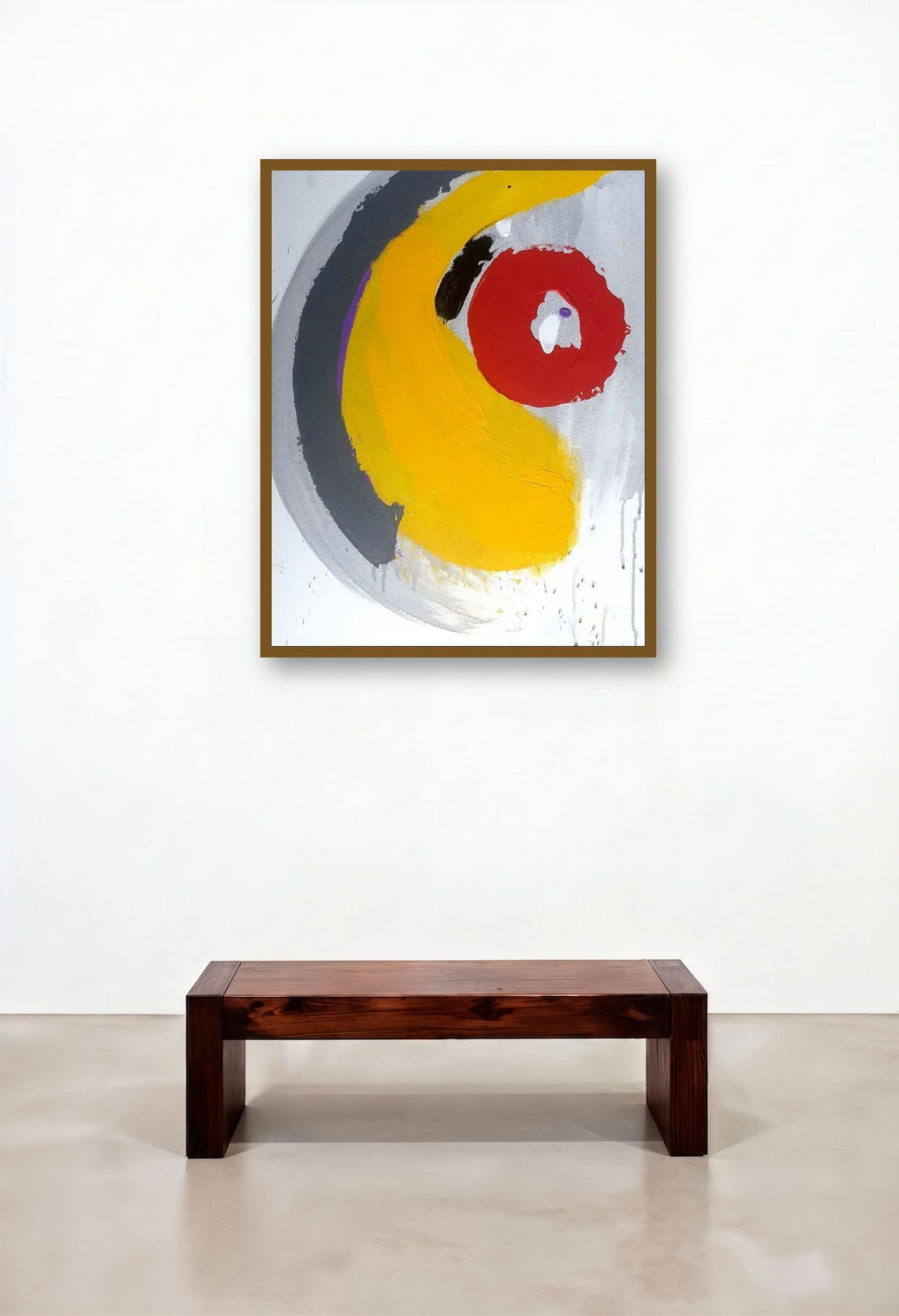 Untitled 21 (Cosmic Dance) by artist Ashvini Vidhate displayed in a Designer Library