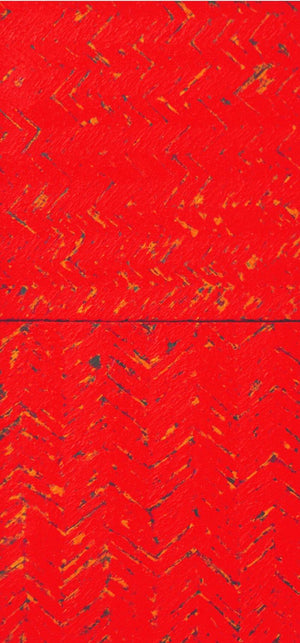 Untitled 21 (Crimson Depths) by Anil Tagad, Original Oil Abstract Painting on Canvas, Small Vertical Wall Art
